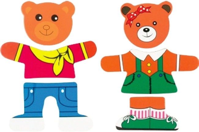 Деревянная игрушка – Два медведя  